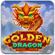 Illustration asiatique de Golden Dragon parmi les machines à sous Kitsune Casino